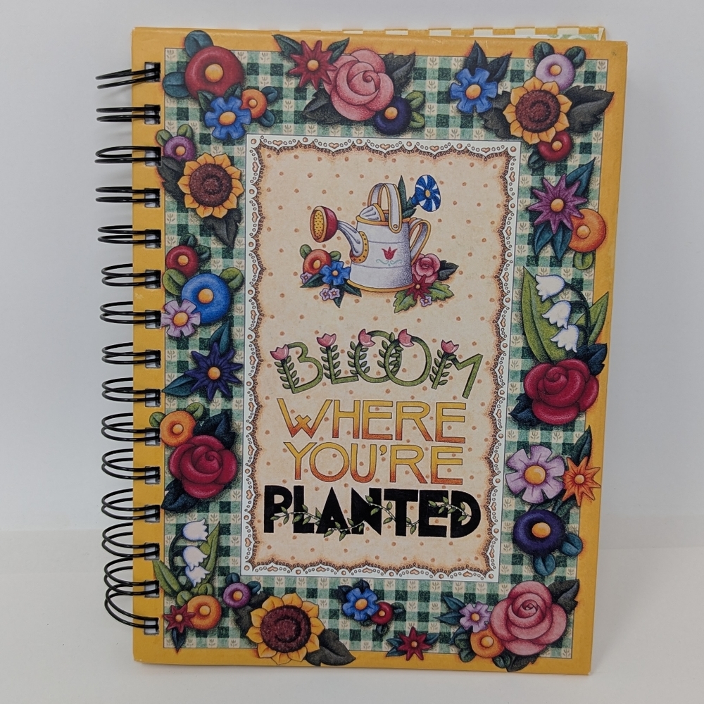 Mary Engelbreit Notebook Bloom Where You're Planted Garden Flowers Journal